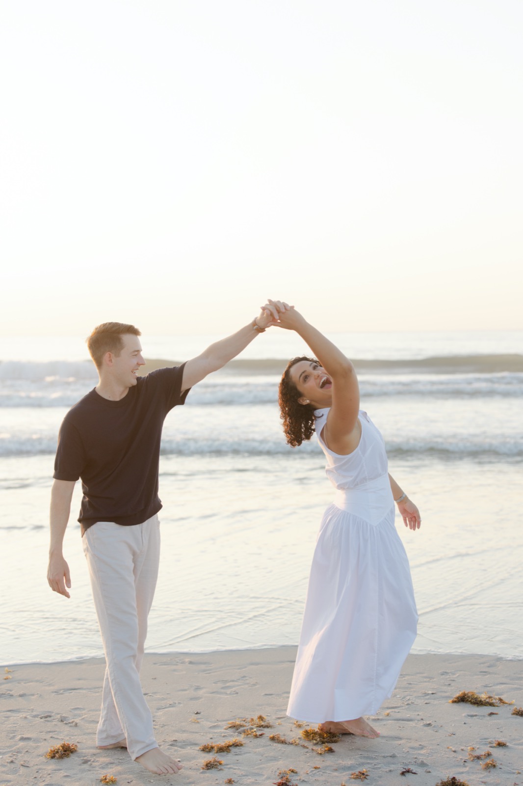 Ryan and Gabrielle on a coastal path