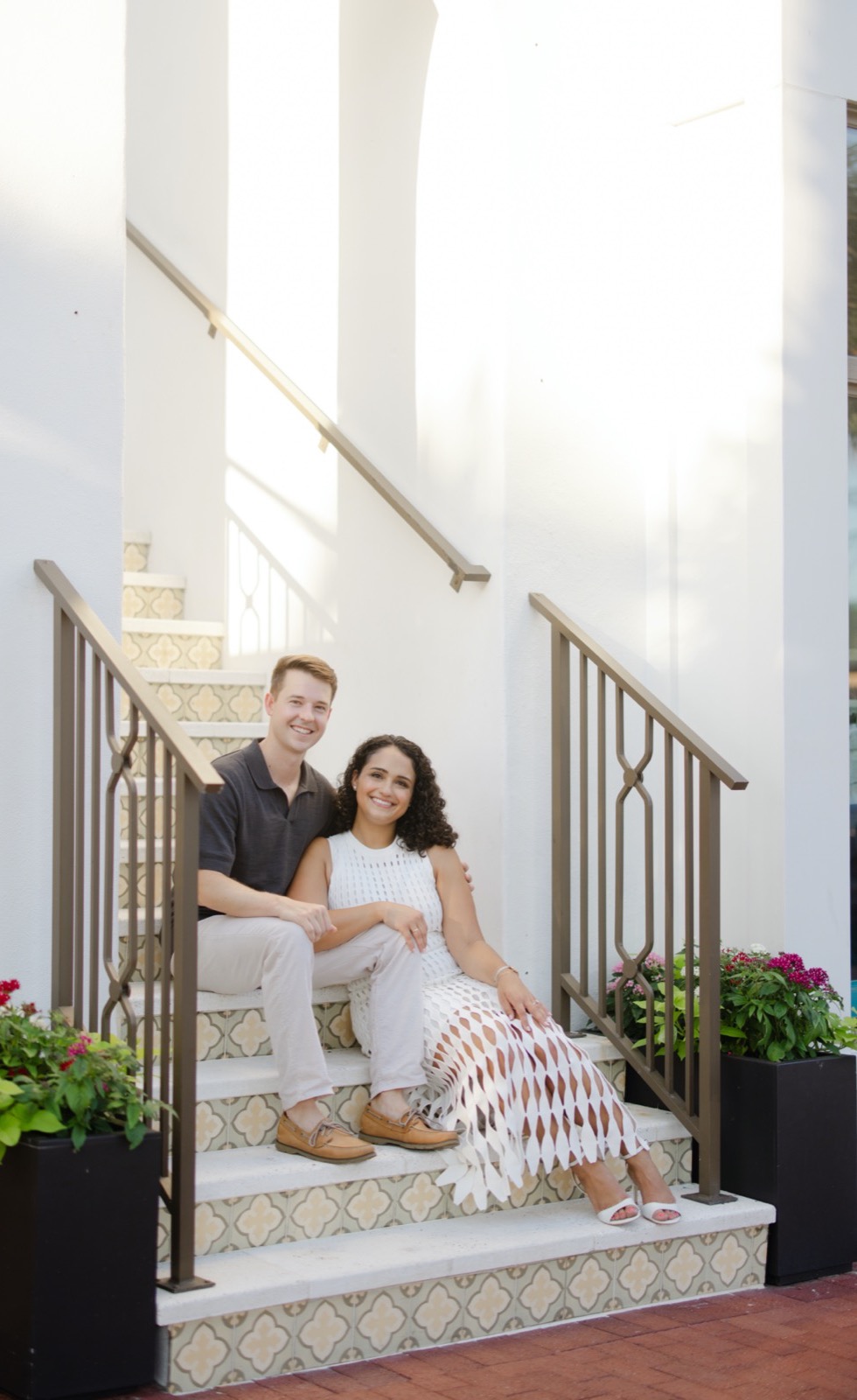 Ryan and Gabrielle coastal scene